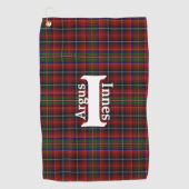 Traditionele kanaaltjes Tartan Pset Golfhanddoek (Voorkant)