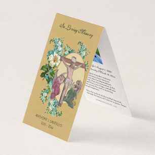 Traditionele katholieke begrafenis Jesus Prayer Ca Visitekaartjes