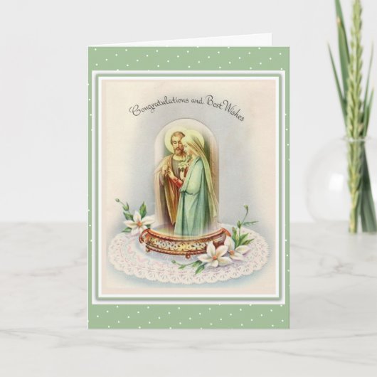 Traditionele katholieke bruiloft zonder maagd Mary Kaart (Voorkant)