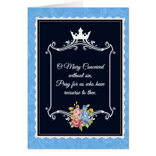 Traditionele katholieke Maagd Mary neemt gebedskaa (Voorkant)