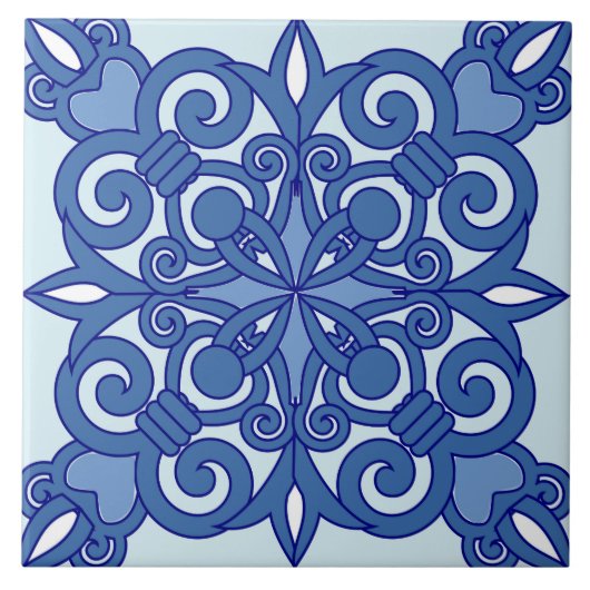 Traditionele  keramische tegels tegeltje (Voorkant)