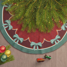 Traditionele kerst groene bogen rode cirkels