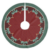 Traditionele kerst groene bogen rode cirkels kerstboom rok (Voorkant)