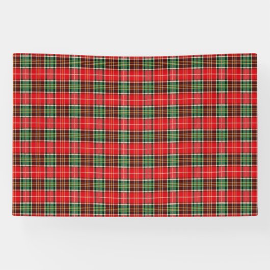 Traditionele Kerst Plaid Spandoek (Horizontaal)