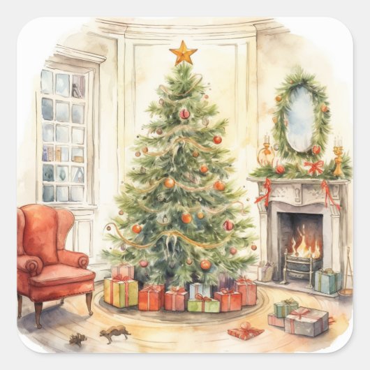 Traditionele Kerst stickers (Voorkant)