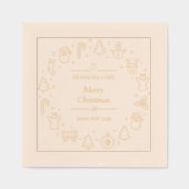 Traditionele kerst van Merry Folie Servetten (Voorkant)