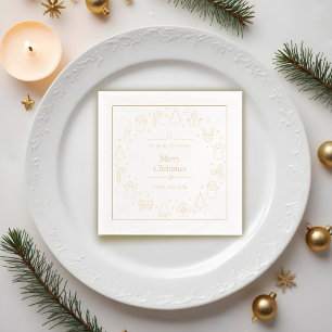 Traditionele kerst van Merry Folie Servetten