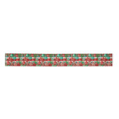 Traditionele Kerstballen Groene Gift Wrap Lint (Voorkant)