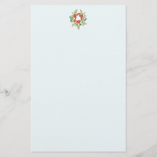 Traditionele kerstbeker briefpapier (Voorkant)