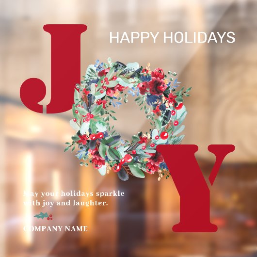 Traditionele kerstbeker met rode rode rode groene  raamsticker (Vel 2)