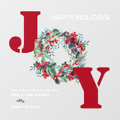 Traditionele kerstbeker met rode rode rode groene  raamsticker (Vel)