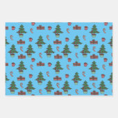 Traditionele kerstboom, Candy Cane Design Cft Inpakpapier Vel (Voorkant 3)