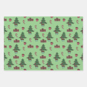 Traditionele kerstboom, Candy Cane Design Cft Inpakpapier Vel (Voorkant 2)