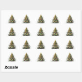 Traditionele kerstboom Stickers (Vel)