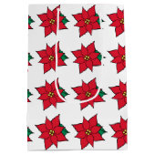 Traditionele kerstcadeautas met kerstcadeaus voor medium cadeauzakje (Achterkant)