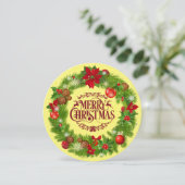 Traditionele kerstfeestelijke Kaart met zachte  (Staand voorkant)