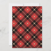 Traditionele kerstfeestuitnodiging kaart (Achterkant)