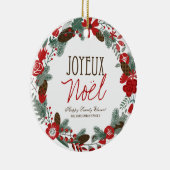 Traditionele kerstfoto-ornament keramisch ornament (Rechts)