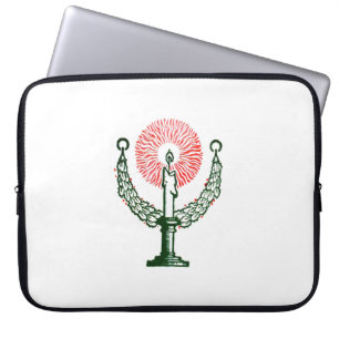 Traditionele kerstkaars laptop sleeve