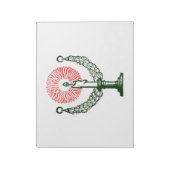 Traditionele kerstkaars notitieblok (Gedraaid)