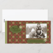 Traditionele kerstkaart (Voorkant / Achterkant)