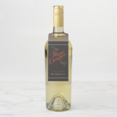 Traditionele kerstkerst Holly Berries Flessenhanger (Op fles)