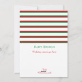 Traditionele  kerstkerstfoto feestdagenkaart (Achterkant)