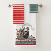 Traditionele kerstkerstkerstkerstkerstman bad handdoek (Insitu)