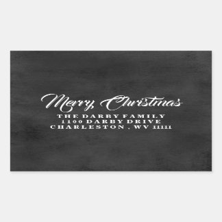 Traditionele kerstkleermakerij rechthoekige sticker