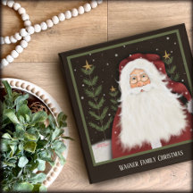 Traditionele Kerstman Ondeugend Mooi Aangepast