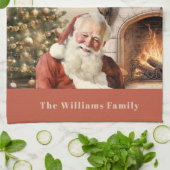 Traditionele Kerstman Theedoek (Gevouwen)