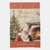 Traditionele Kerstman Theedoek (Verticaal)