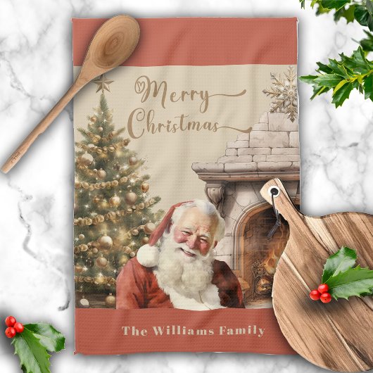 Traditionele Kerstman Theedoek