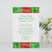 Traditionele kerstmenu-Sjabloon voor kerstmis (Staand voorkant)