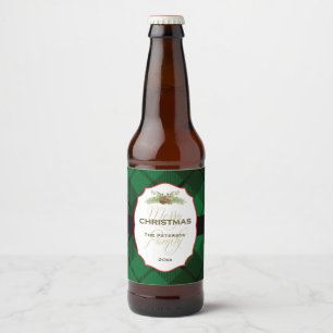Traditionele kerstmis bier etiket