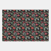 Traditionele kerstpatronen gecoördineerd inpakpapier vel (Voorkant 2)