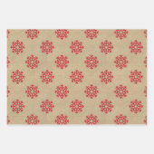 Traditionele Kerstsneeuwvlokken van kraftpapier Inpakpapier Vel (Voorkant 2)