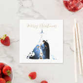 Traditionele kerststal Kerstgroeten Servet (Insitu)