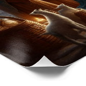 Traditionele kerststal perfect poster (Hoek)