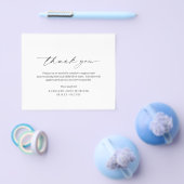 Traditionele klassieke budget begrafenis bedankkaa flyer (Enkel)