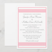 Traditionele klassieke huwelijksuitnodiging met St Kaart (Voorkant / Achterkant)