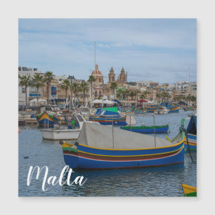 Traditionele kleurrijke vissersboten op Malta