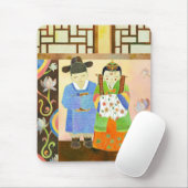 Traditionele Koreaanse bruiloft (#1) Mousepad Muismat (Met muis)
