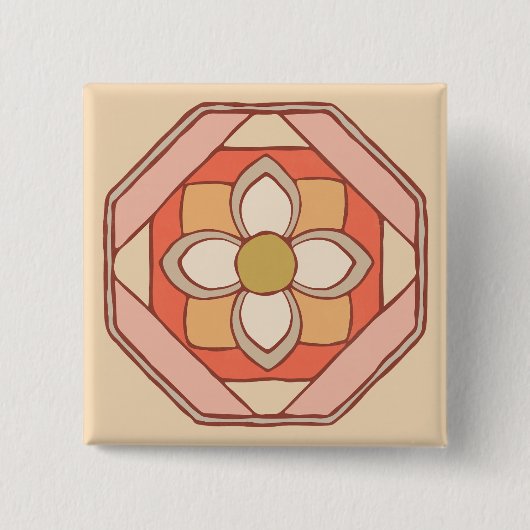 Traditionele Koreaanse Button voor patroonkunst (Voorkant)