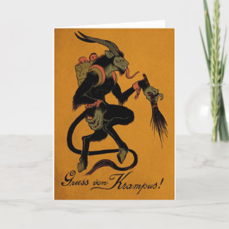 Traditionele Krampus Vakantie kaart