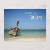 traditionele lange transportboot van thailand briefkaart (Voorkant)