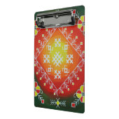 Traditionele Letse volkskunst met symbolen schilde Mini Klembord (Angled2)