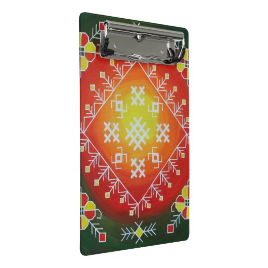 Traditionele Letse volkskunst met symbolen schilde Mini Klembord (Schuin)