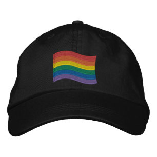 Traditionele LGBTQ+ Pride vlag geborduurd honkbal Geborduurde Pet