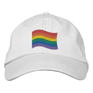 Traditionele LGBTQ+ Pride vlag geborduurd honkbal Geborduurde Pet